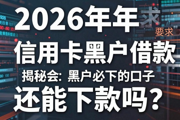 信用卡黑户借款还能下款吗？揭秘2026年黑户必下的口子