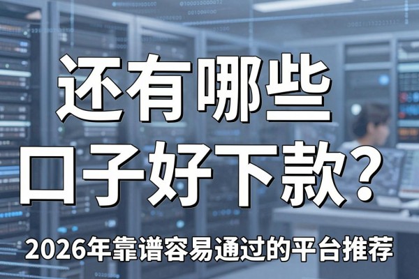 还有哪些口子好下款?2026年靠谱容易通过的平台推荐