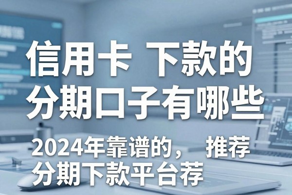 信用卡下款的分期口子有哪些,2024年靠谱的分期下款平台推荐