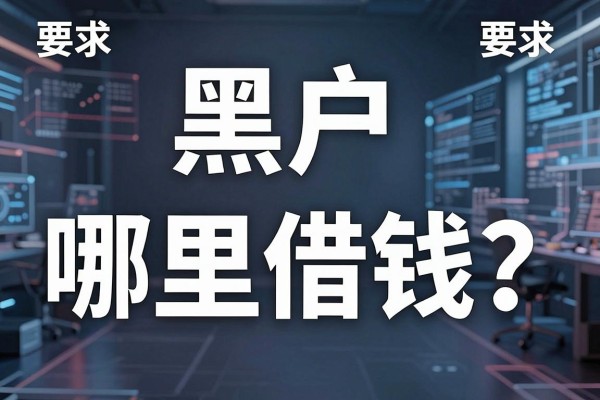 黑户哪里借钱？揭秘黑户可以贷款的口子有哪些