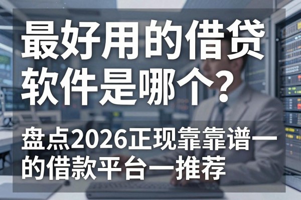最好用的借贷软件是哪个？盘点2026正规靠谱的借款平台推荐