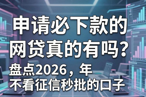 申请必下款的网贷真的有吗?盘点2026年不看征信秒批的口子