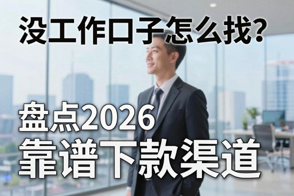 没工作口子怎么找?盘点2026最新靠谱下款渠道