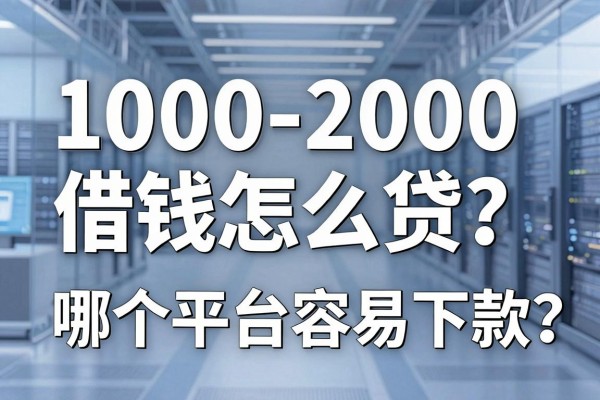 1000-2000借钱怎么贷？哪个平台容易下款？