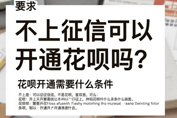 不上征信可以开通花呗吗？花呗开通需要什么条件