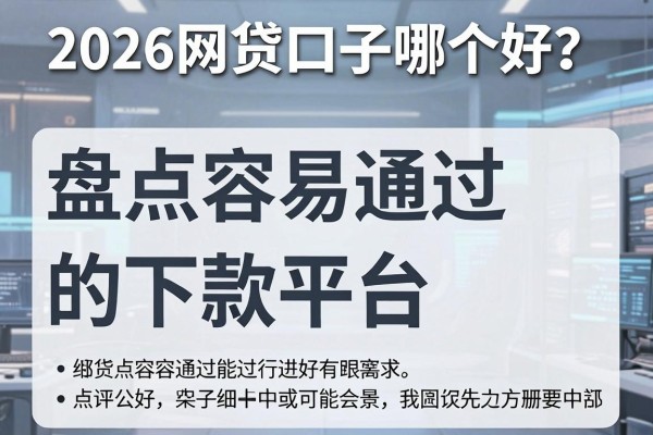 2026网贷口子哪个好？盘点容易通过的下款平台