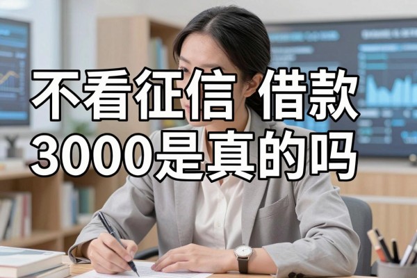 不看征信借款3000是真的吗，黑户急需借钱去哪找