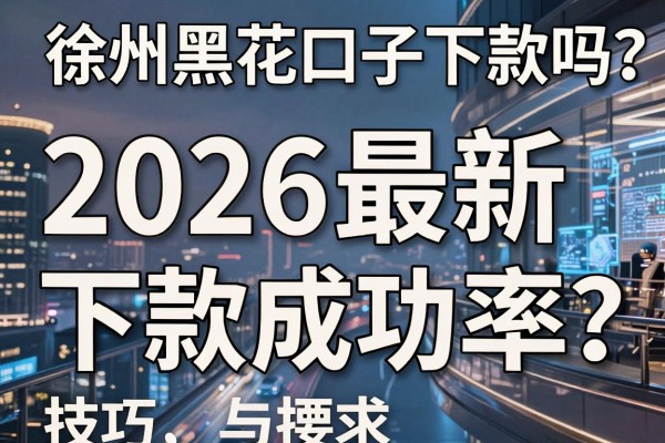 徐州黑花口子下款吗?揭秘2026最新下款成功率与技巧