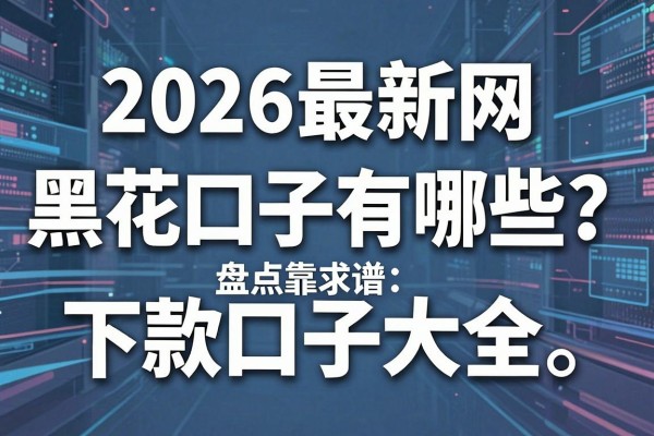 2026最新网黑花口子有哪些？盘点靠谱下款口子大全