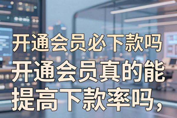 开通会员必下款吗，开通会员真的能提高下款率吗