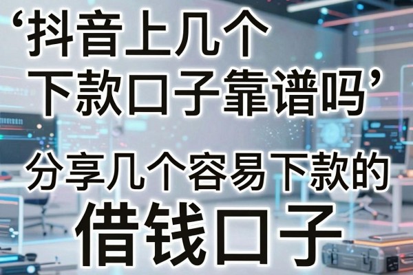 抖音上几个下款口子靠谱吗,分享几个容易下款的借钱口子