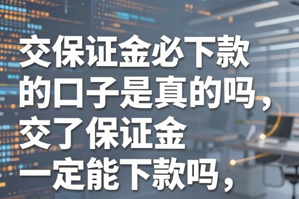 交保证金必下款的口子是真的吗，交了保证金一定能下款吗