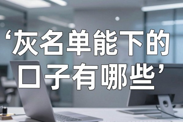 灰名单能下的口子有哪些，征信灰名单哪里能借到钱？
