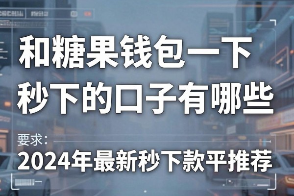 和糖果钱包一下秒下的口子有哪些,2024年最新秒下款平台推荐