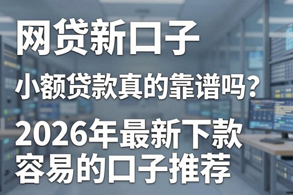 网贷新口子小额贷款真的靠谱吗？2026年最新下款容易的口子推荐