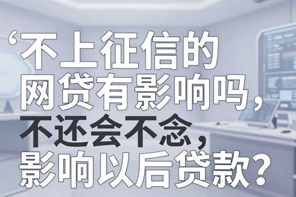 不上征信的网贷有影响吗，不还会不会影响以后贷款？