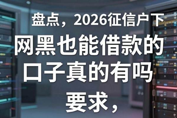 网黑也能借款的口子真的有吗,盘点2026年征信黑户能下款的平台