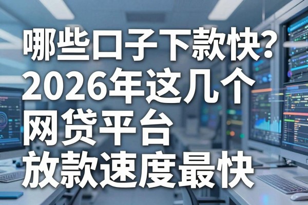 哪些口子下款快？2026年这几个网贷平台放款速度最快