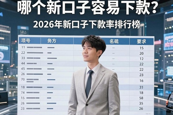哪个新口子容易下款?2026年新口子下款率排行榜