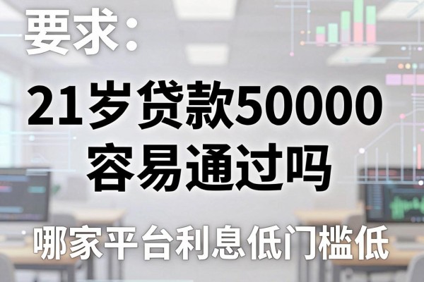 21岁贷款50000容易通过吗，哪家平台利息低门槛低