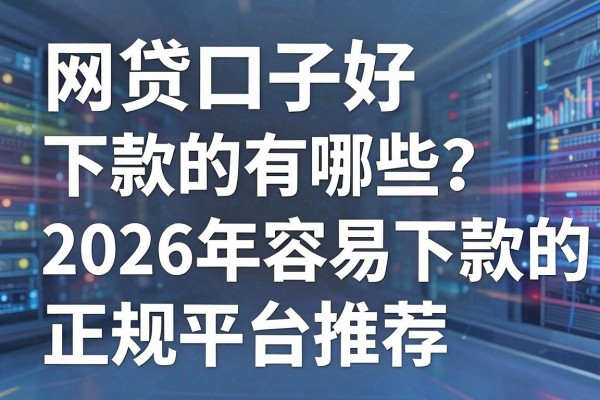 网贷口子好下款的有哪些?2026年容易下款的正规平台推荐