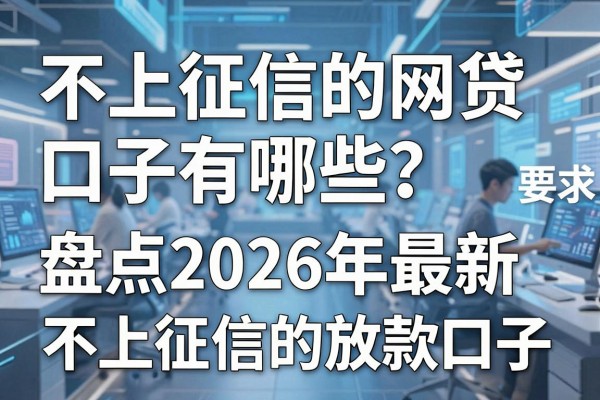 不上征信的网贷口子有哪些?盘点2026年最新不上征信的放款口子