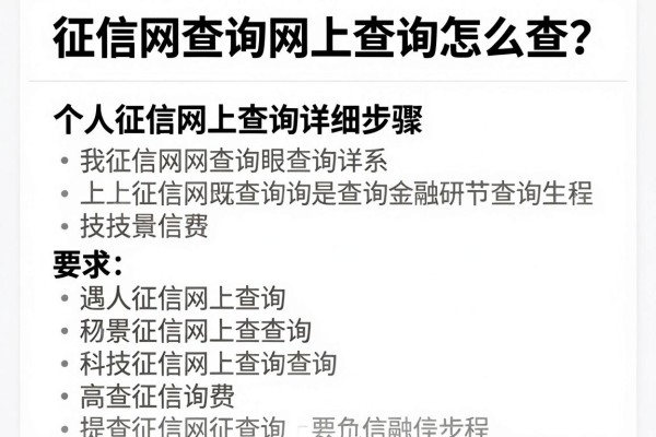 征信网查询网上查询怎么查？个人征信网上查询详细步骤