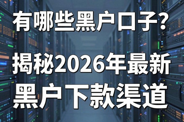 有哪些黑户口子？揭秘2026年最新黑户下款渠道