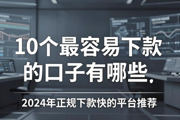 10个最容易下款的口子有哪些，2024年正规下款快的平台推荐