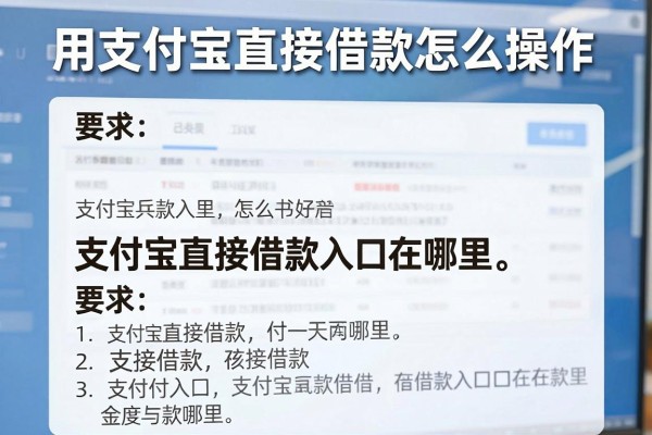 用支付宝直接借款怎么操作,支付宝直接借款入口在哪里