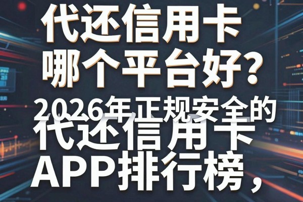 代还信用卡哪个平台好？揭秘2026年正规安全的代还信用卡APP排行榜