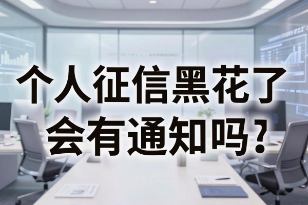 个人征信黑花了会有通知吗，征信黑名单怎么恢复正常