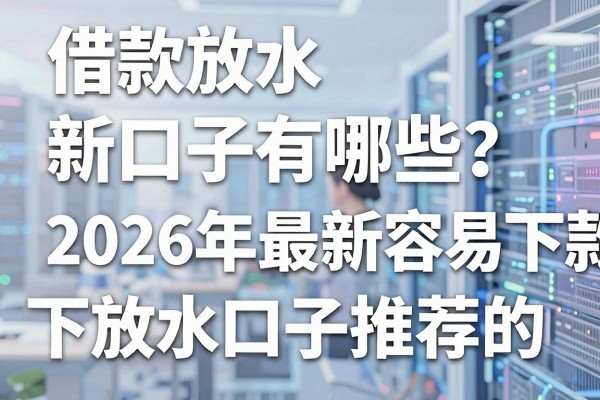 借款放水新口子有哪些？2026年最新容易下款的放水口子推荐