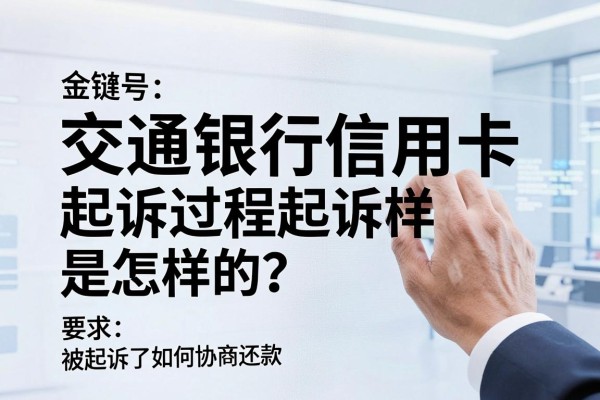 交通银行信用卡起诉过程是怎样的?被起诉了如何协商还款