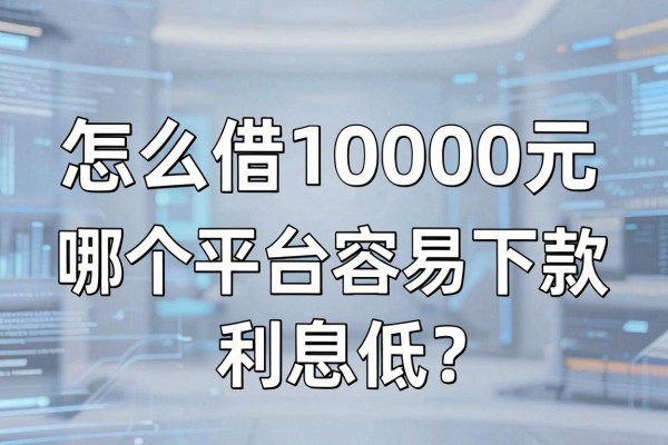 怎么借10000元,哪个平台容易下款利息低?