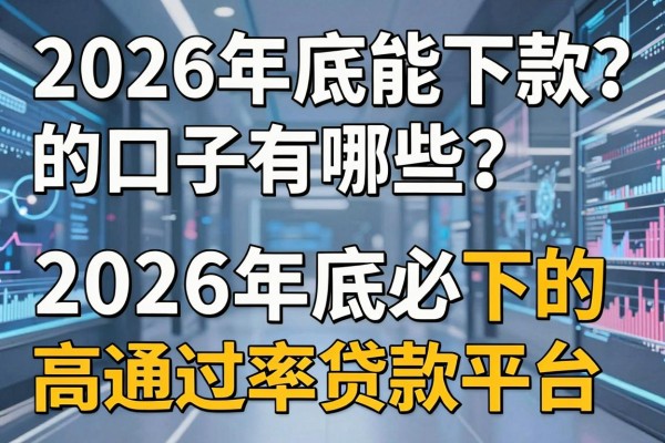 2026年底能下款的口子有哪些？盘点2026年底必下的高通过率贷款平台