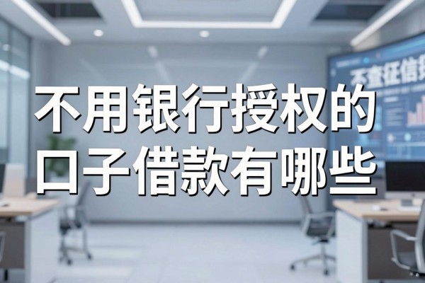 不用银行授权的口子借款有哪些,哪里能找到不查征信的贷款?