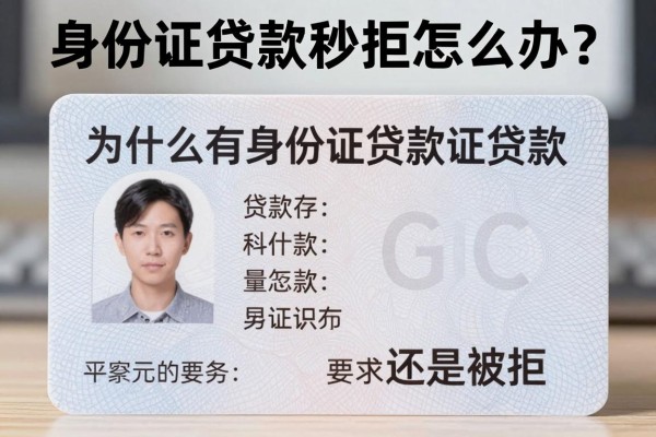 身份证贷款秒拒怎么办?为什么有身份证贷款还是被拒?