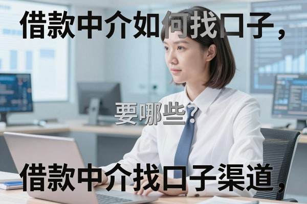 借款中介如何找口子，借款中介找口子渠道有哪些