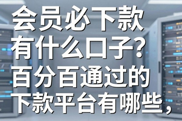 会员必下款有什么口子？百分百通过的下款平台有哪些