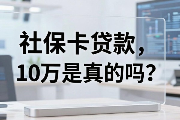 社保卡贷款10万是真的吗？有社保卡怎么申请贷款