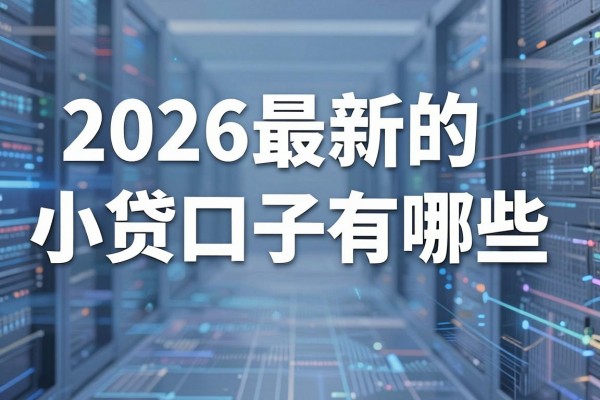 2026最新的小贷口子有哪些,2026年靠谱小额贷款口子哪里找