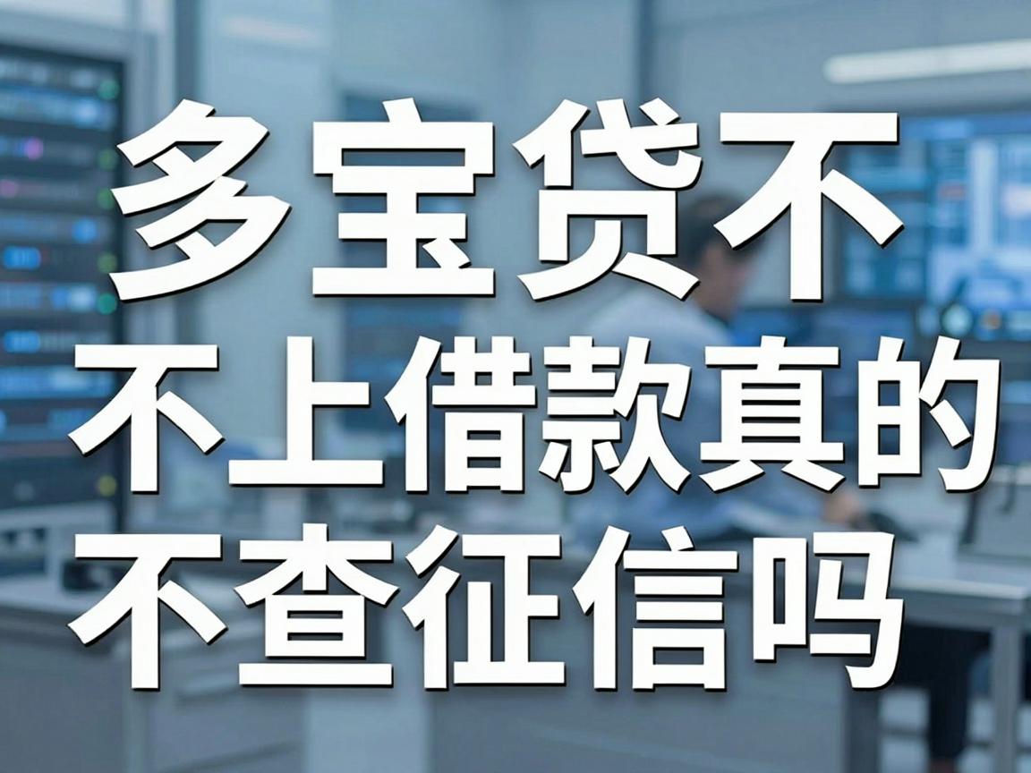 多宝贷不上征信吗,多宝贷借款真的不查征信吗