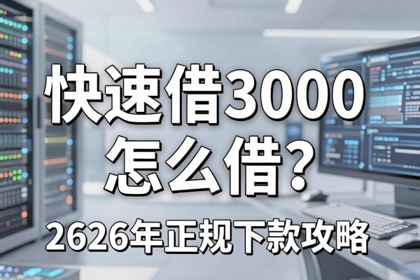快速借3000怎么借？2026年正规平台秒下款攻略