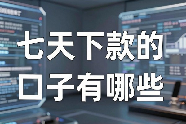 七天下款的口子有哪些，2026年靠谱的七天下款口子哪里找
