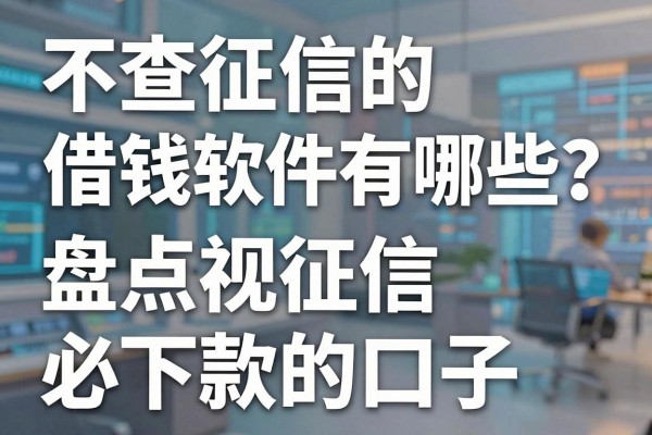 不查征信的借钱软件有哪些？盘点无视征信必下款的口子