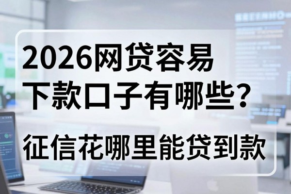 2026网贷容易下款口子有哪些，征信花哪里能贷到款