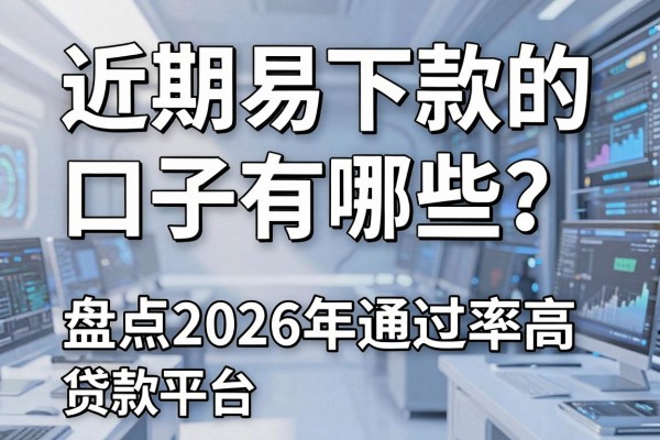 近期易下款的口子有哪些？盘点2026年通过率高的贷款平台