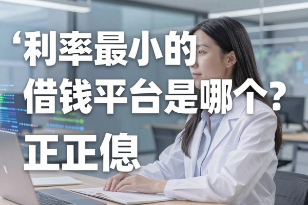 利率最小的借钱平台是哪个?正规低息借款平台推荐