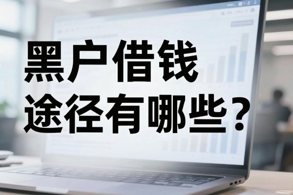 黑户借钱途径有哪些?征信黑户哪里可以借到钱